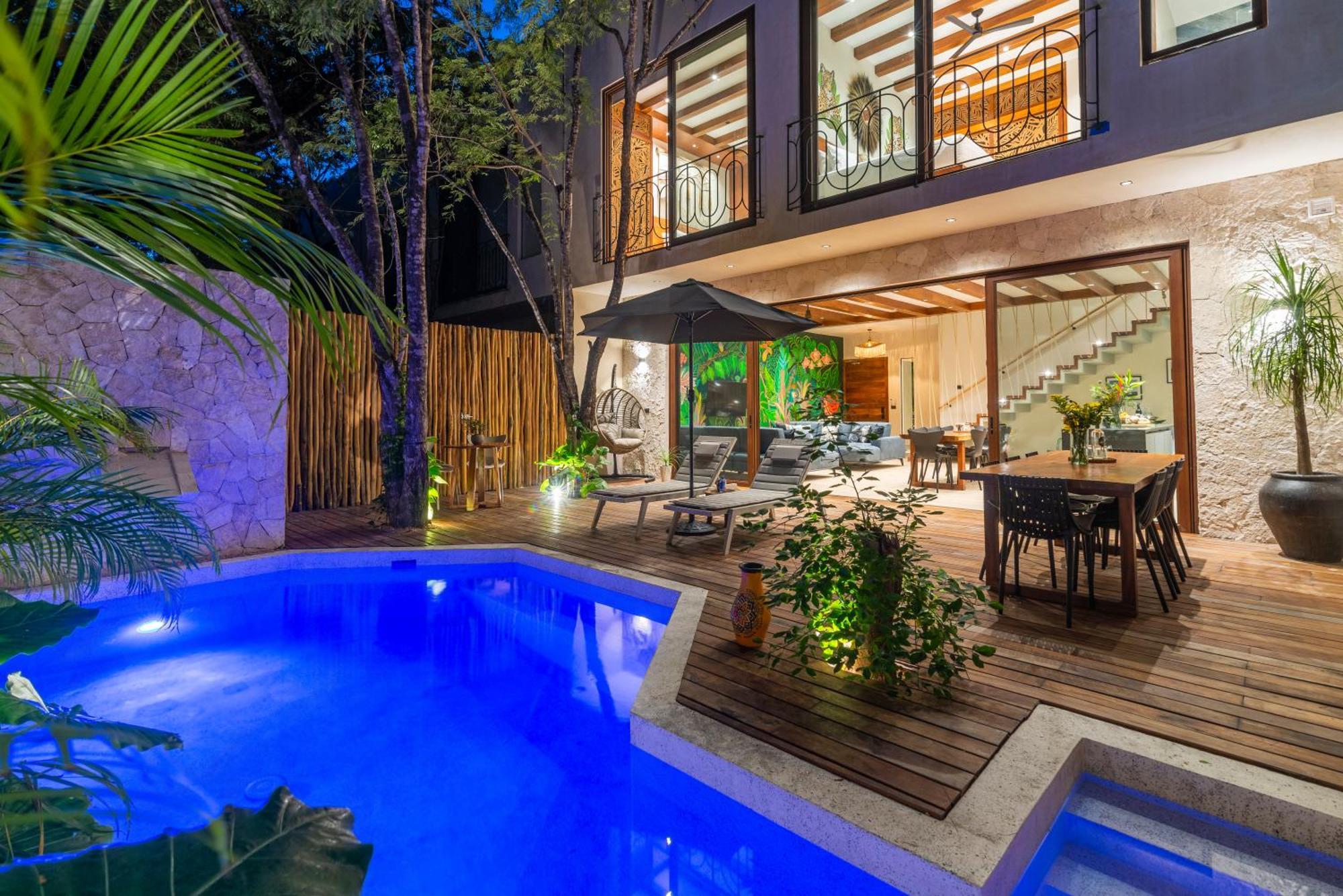El Rey Loro - Lux 4 Bed Villa @Bluedeertulum Zewnętrze zdjęcie